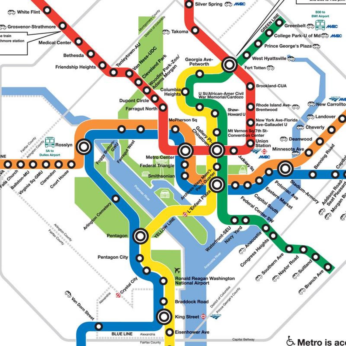 nova dc metro mapa