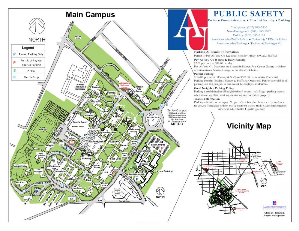 mapa de campus au