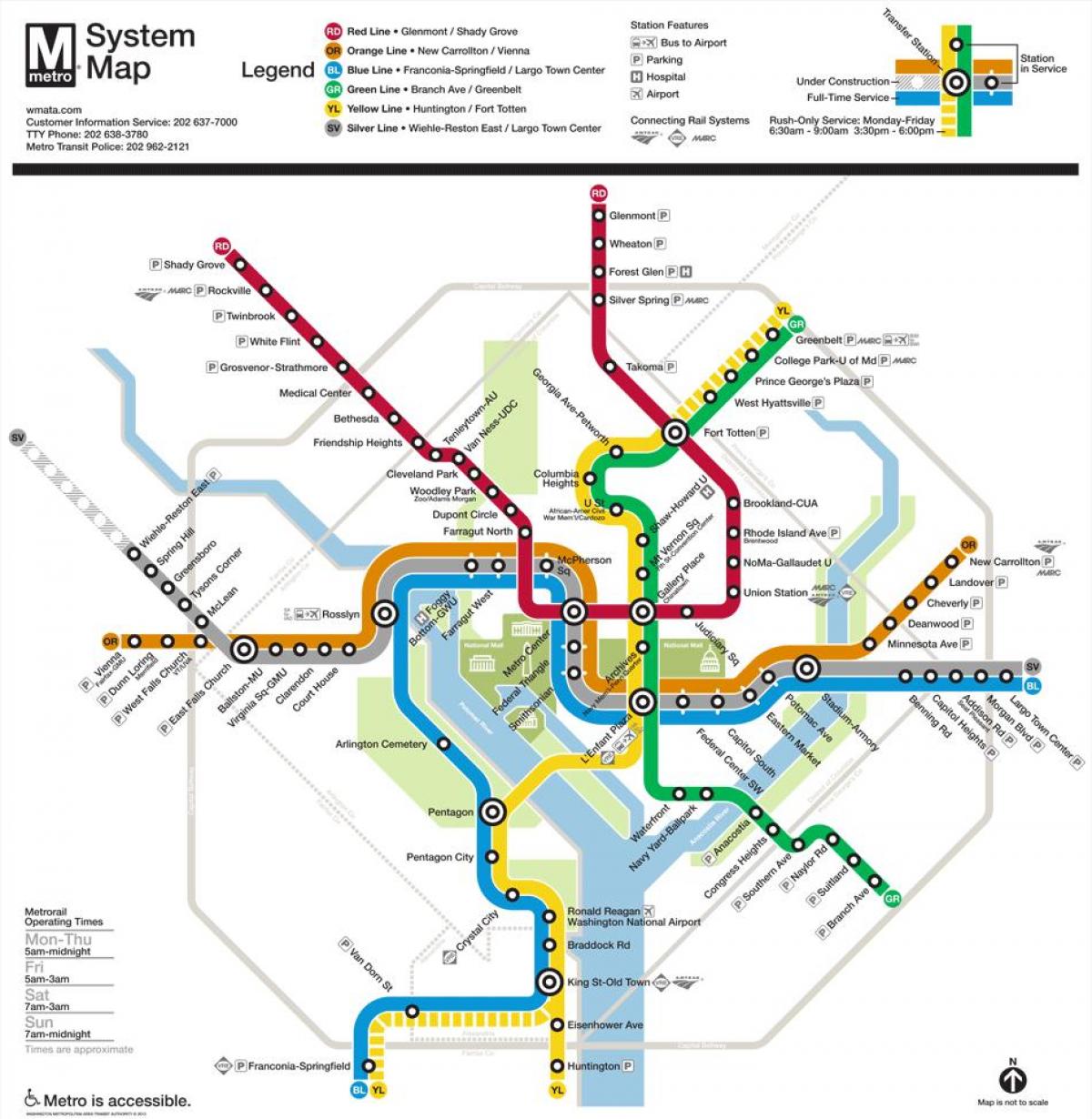 dc mapa metro de 2015