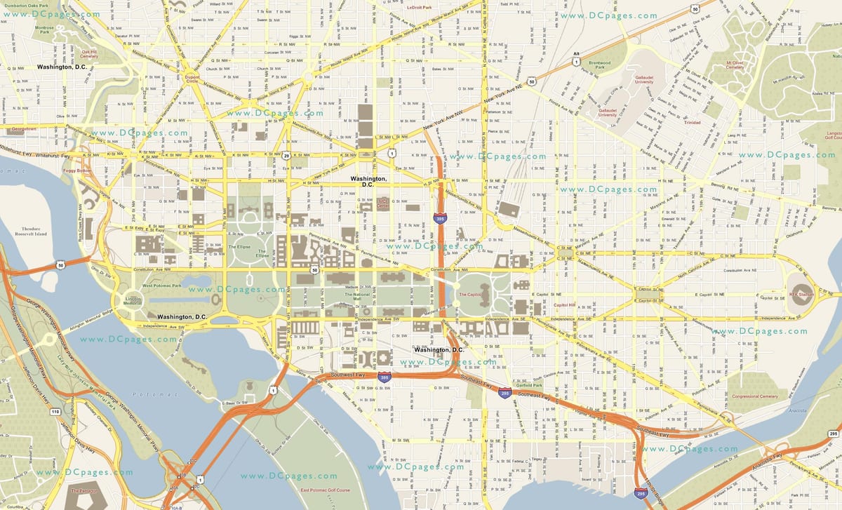 dc rúa mapa