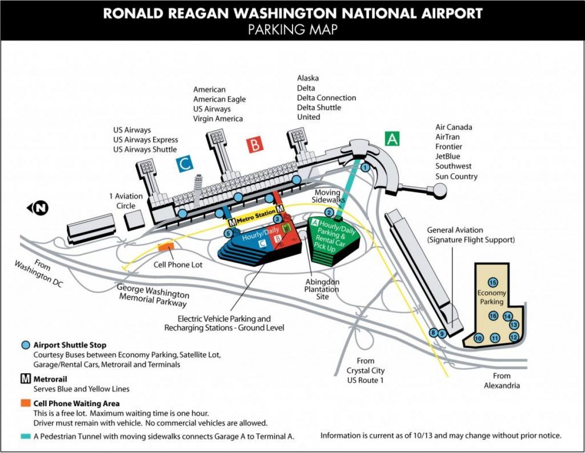 mapa de aeroportos preto de washington dc