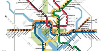 Dc metro metro mapa