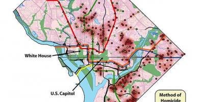 Washington dc barrios malas mapa