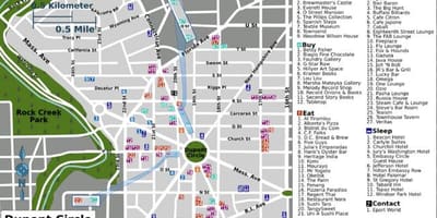 Dupont círculo dc mapa