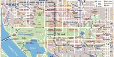 Mapa de dc centro comercial área