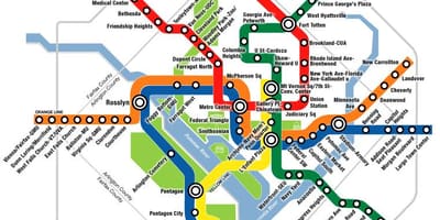 Dc estación de tren mapa