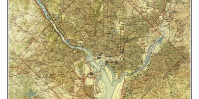Dc mapa topográfico